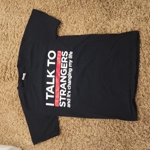 Funny graphic t, fruit of the loom, size s, color black